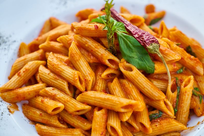 Penne Arrabiata spicy tomato pasta